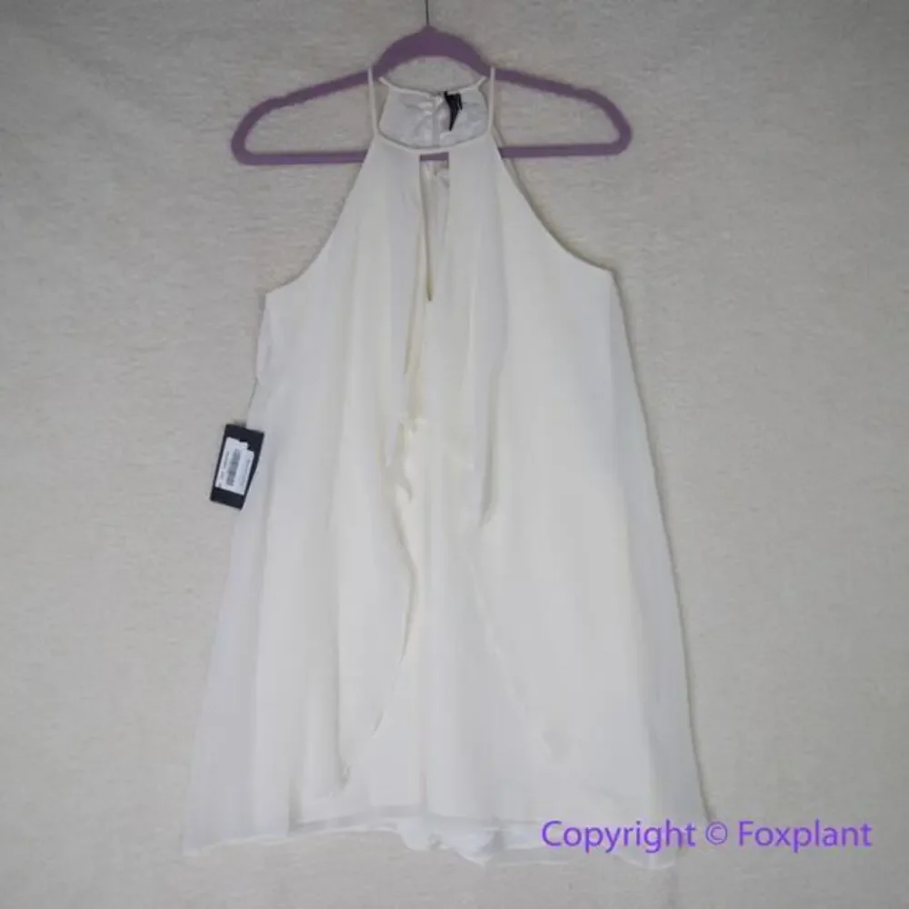 New! GUESS by Marciano‎ Women's Charlie Keyhole Dress white, size XS